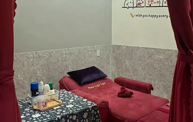 다낭 뉴라이프 스파 싱글 마사지 베드