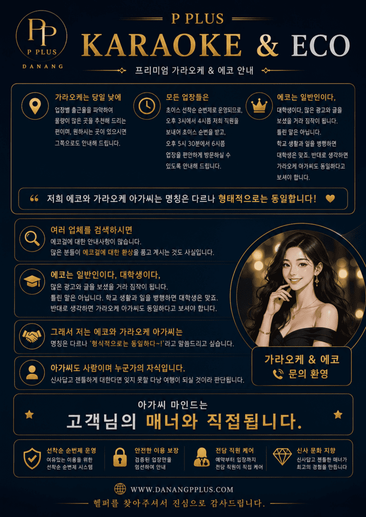 다낭P플러스 가라오케 및 에코 이용 안내
