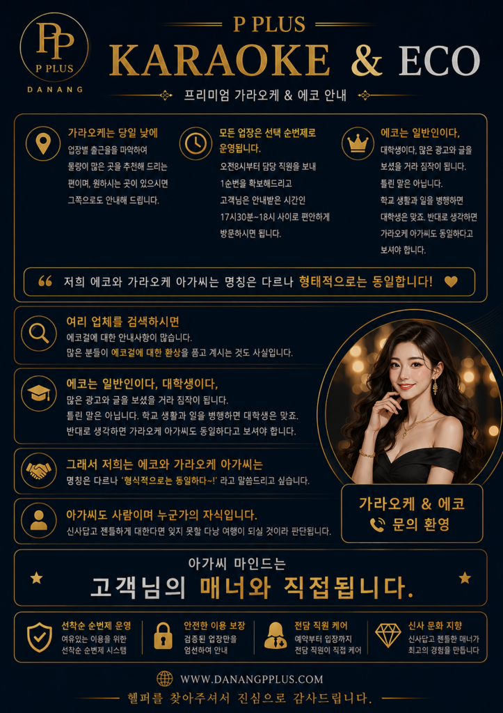다낭P플러스 가라오케 및 에코 이용 안내